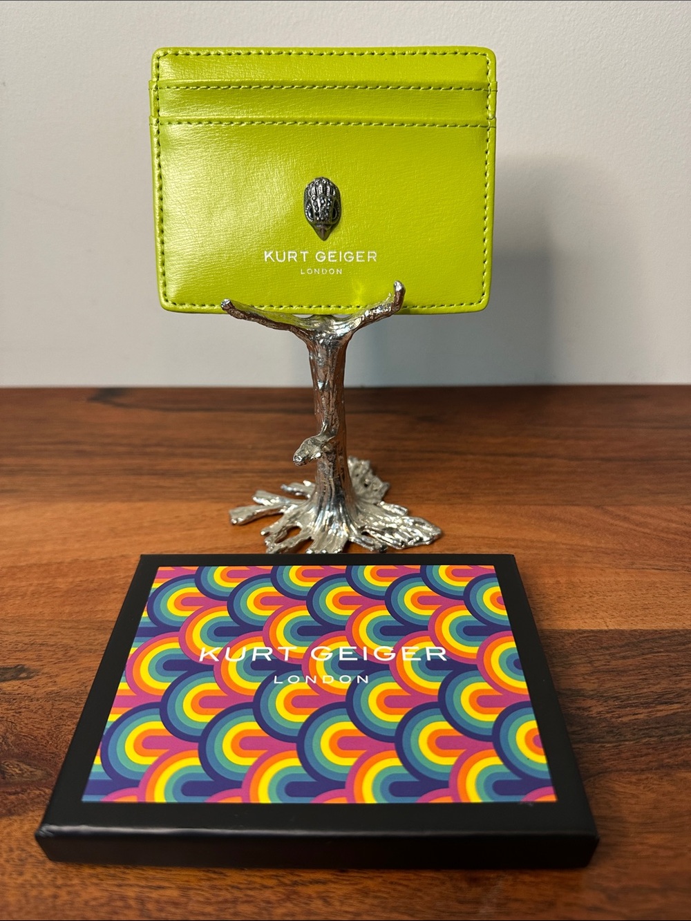 Kurt Geiger London Bond Leather Card Holder - Picture 4 of 9